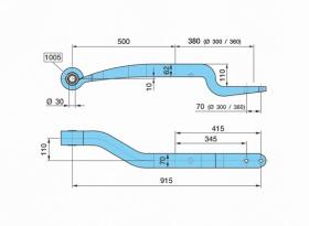 Bpw 0508213911 - BALLESTA SUSP. NEUM.7ALM 500/3803D110K110SGS1X62 H= 62