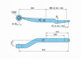 Bpw 0508213941 - BALLESTA SUSP. NEUM.7AL- 500/3803D110K_30SGS1X62 H= 62