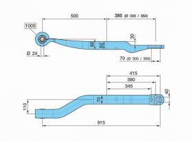 Bpw 0508213942 - BALLESTA SUSP. NEUM.72AL- 500/3803D110K_30SGS1X62 H_62