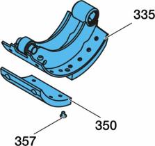 Bpw 0509113850 - ZAPATA DE FRENO CON FORRO 3015-1  T090