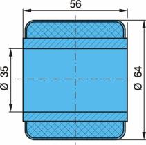 Bpw 0511392040 - SILENTBLOC         SGS D64,4/35,1X56