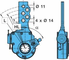 Bpw 0517482443 - PALANCA DE FRENO AUTOMÁTICA -0  60G EB 120-165      (180=11)