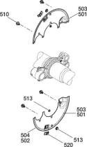 Bpw 9900000100 - CONJUNTO CHAPA PROTECTORAS DE FRENO NR. RD127       SN3015-1