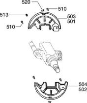 Bpw 9900000105 - CONJUNTO CHAPA PROTECTORAS DE FRENO NH. VK120       SN3020-H