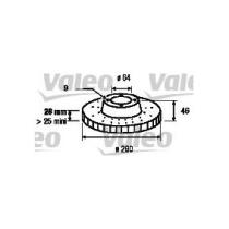 Valeo 187155 - DISCO DE FRENO VEHíCULO INDUSTRIAL