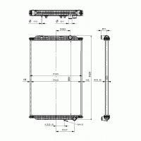 Nrf 509725 - Radiador sin laterales ad Renault Dxi