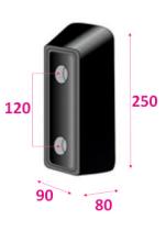KINGOM KTT250 - TACO PARAGOLPES TRAS. 250X90X80