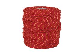 Cofan 08101152 - CORDON TRENZADO HIPPIE ROJO/AMARILLO 3MM X 100 MTS