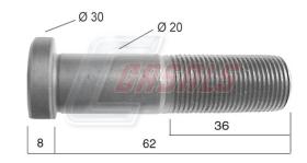 CASALS 21527 - PERNO MERCEDES LARGO 62MM