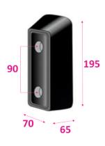 KINGOM KTT195 - TOPE TRASERO PARAGOLPES 195X70X65