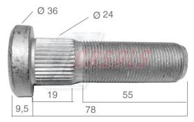 CASALS 21541 - PERNO R.O.R. L-78 MM