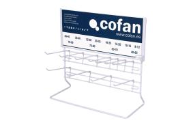 Cofan 08017999 - EXPOSITOR ABRAZADERAS VACIO PARA 9MM