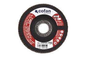 Cofan 1031115120 - DISCO BASIC LAMINADO CURVO 115 MM. G-120 ZIRCONIO