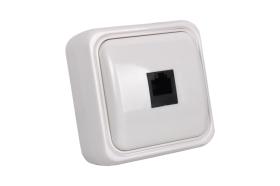 Cofan 51001218 - BASE TELEFONO RJ11 SUPERFICIE BLANCO MOD.ATLANTIS