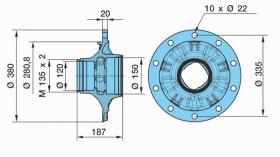 Bpw 0327243420 - BUJE M 135 X 2 MM   10 X 22 MM ECO PLUS 3