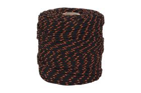 Cofan 08101150A - CORDON TRENZADO HIPPIE NEGRO/NARANJA 3MM X 25 MTS