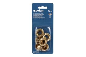Cofan 09510503 - KIT DE 12 SETS DE OJETES 12 MM