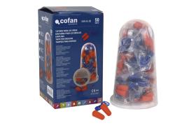 Cofan 11000380 - PACK 50 TAPONES (25 par) OIDOS C/CUERDA PU SNR36