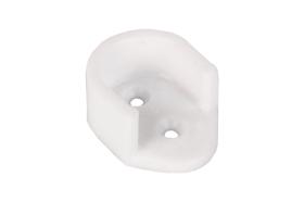 Cofan 61000161A - BL 2 UDS SOPORTE BARRA ARMARIO BLANCO