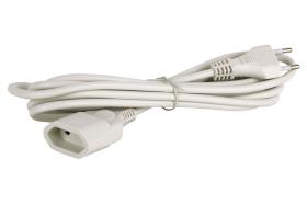 Cofan 51001010 - PROLONGADOR BIPOLAR 10A250V ESPIGAØ4 CABLE 3M BLANCO