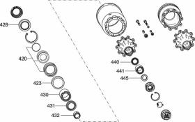 Bpw 0980106271 - KIT REPARACIÓN RODAMIENTOS ECO-PLUS H/K 10T