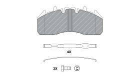 Ferodo FCV4378B - JGO.PASTILLAS DE FRENO RENAULT/VOLVO 29174