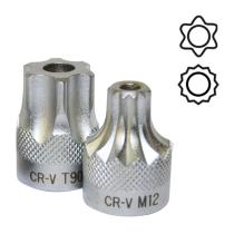 JBM Herramientas 10047 - PUNTA DE 1/2"  TORX  INVIOLABLE T90