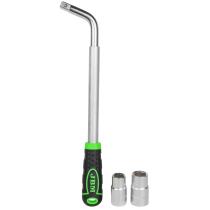 JBM Herramientas 51416 - LLAVE EXTENSIBLE DE RUEDA CON VASOS REVERSIBLES 330-490MM