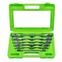 JBM Herramientas 51659 - ESTUCHE CON 6 LLAVES DE VASO DE 12 CANTOS ARTICULADAS