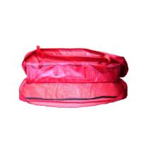 JBM Herramientas 51680 - BOLSA ROJA CON 6 COMPARTIMENTOS Y DIVISIÓN PARA KIT DE EMERG