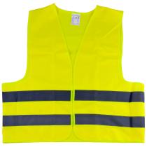 JBM Herramientas 51817 - CHALECO AMARILLO CON BANDA REFLECTANTE MARCADA HOMOLOGADO