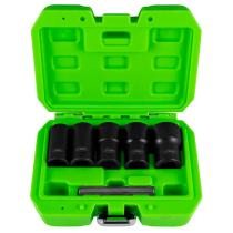 JBM Herramientas 52153 - SET DE VASOS TWIST DE 1/2" PARA EXTRACCIÓN DE TUERCAS / TORN