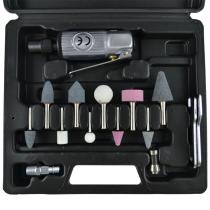 JBM Herramientas 52157 - ESTUCHE DE 16 PIEZAS CON AMOLADORA NEUMÁTICA