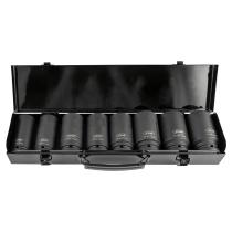 JBM Herramientas 52347 - SET DE 8 VASOS DE IMPACTO HEXAGONALES 3/4"