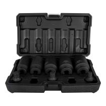 JBM Herramientas 52547 - SET DE 5 VASOS Y 3 PUNTAS XZN DE IMPACTO DE 1/2"