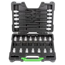 JBM Herramientas 52603 - ESTUCHE DE PUNTAS PARA TORNILLOS DE 12 CANTOS 26 PIEZAS