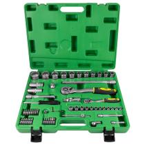 JBM Herramientas 52722 - ESTUCHE DE HERRAMIENTAS DE 61 PIEZAS VASOS SPLINE DE 1/2" Y