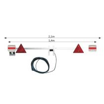 JBM Herramientas 52848 - BARRA TELESCOPICA PARA REMOLQUE DE 1,4 A 2,1 M - LED