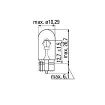 JBM Herramientas 52861 - LÁMPARA OBN WEDGE 12V 5W T10