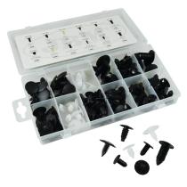 JBM Herramientas 52888 - ESTUCHE DE CLIPS PLASTICOS UNIVERSAL 128 PCS