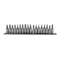 JBM Herramientas 52909 - JUEGO DE VASOS PUNTAS 1/4"  18 PCS