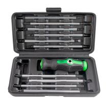 JBM Herramientas 53010 - ESTUCHE DE DESTORNILLADORES CON MANGO INTERCAMBIABLE 20 EN 1