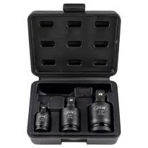 JBM Herramientas 53043 - SET 3 ARTICULACIONES IMPACTO CON DOBLE POSICION (FIJO/ARTICU