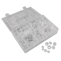 JBM Herramientas 53370 - ESTUCHE DE PASACABLES DE GOMA (190PCS) M2,3,4,5,6,8, 10
