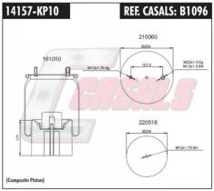 CASALS B1096 - SUSP. NEUMÁTICA PISTÓN METÁLICO