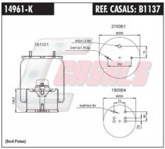 CASALS B1137 - SUSP. NEUMÁTICA PISTÓN METÁLICO