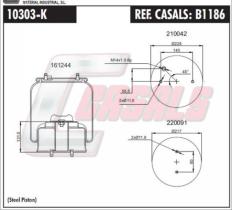 CASALS B1186 - SUS.NEUMATICA SCANIA