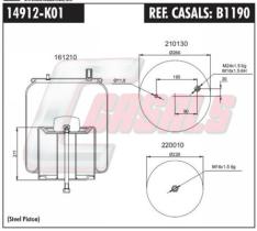 CASALS B1190 - SUS.NEUMATICA R.V.I. 4912NP10