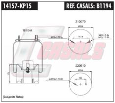 CASALS B1194 - BOTELLA SUS.NEUMATICA ROR TAPA PEQU.