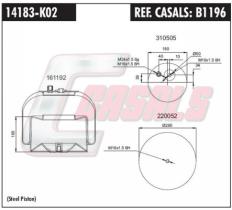 CASALS B1196 - BOTELLA SUS.NEUMATICA MERCECES ACTROS